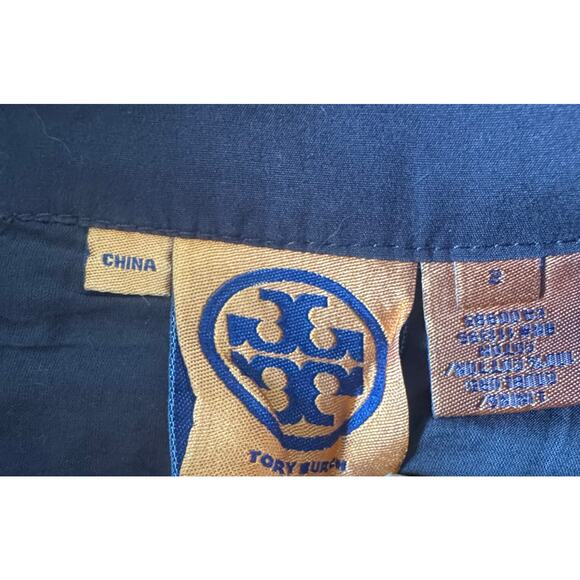 Tory Burch Women’s Brown Pleated Skirt Size 8 Pockets Gold Ring Detail - Picture 6 of 6